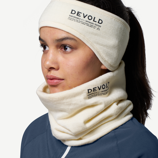 Devold ENDURANCE Merino-Stirnband RAW WHITE Studio