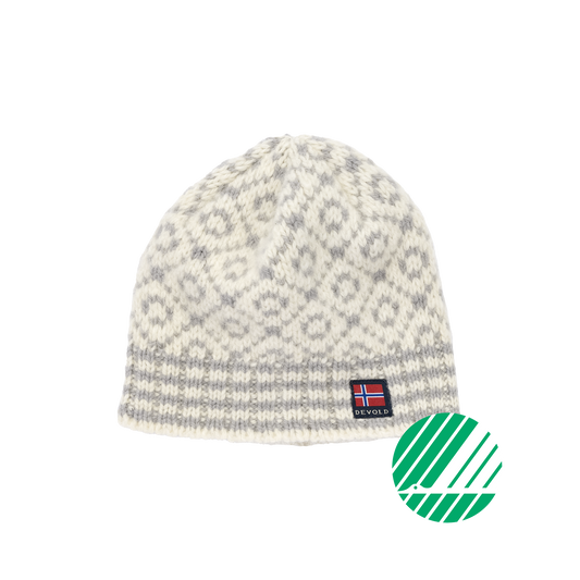 Devold SVALBARD Wollmütze – Offwhite/Grey – Packshot