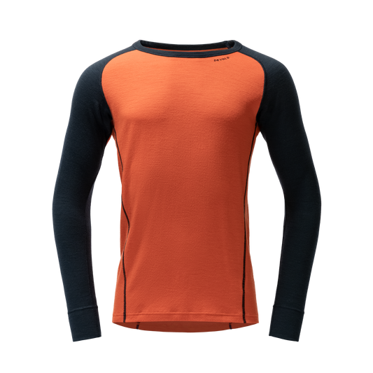 Devold DUO ACTIVE 205 Herren Merino Langarmshirt – Brick – Packshot