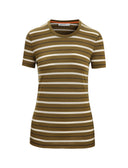 Icebreaker W WAVE SS TEE STRIPE - PeakStyle