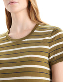 Icebreaker W WAVE SS TEE STRIPE - PeakStyle
