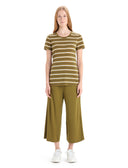 Icebreaker W WAVE SS TEE STRIPE - PeakStyle