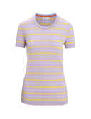 Icebreaker W WAVE SS TEE STRIPE - PeakStyle