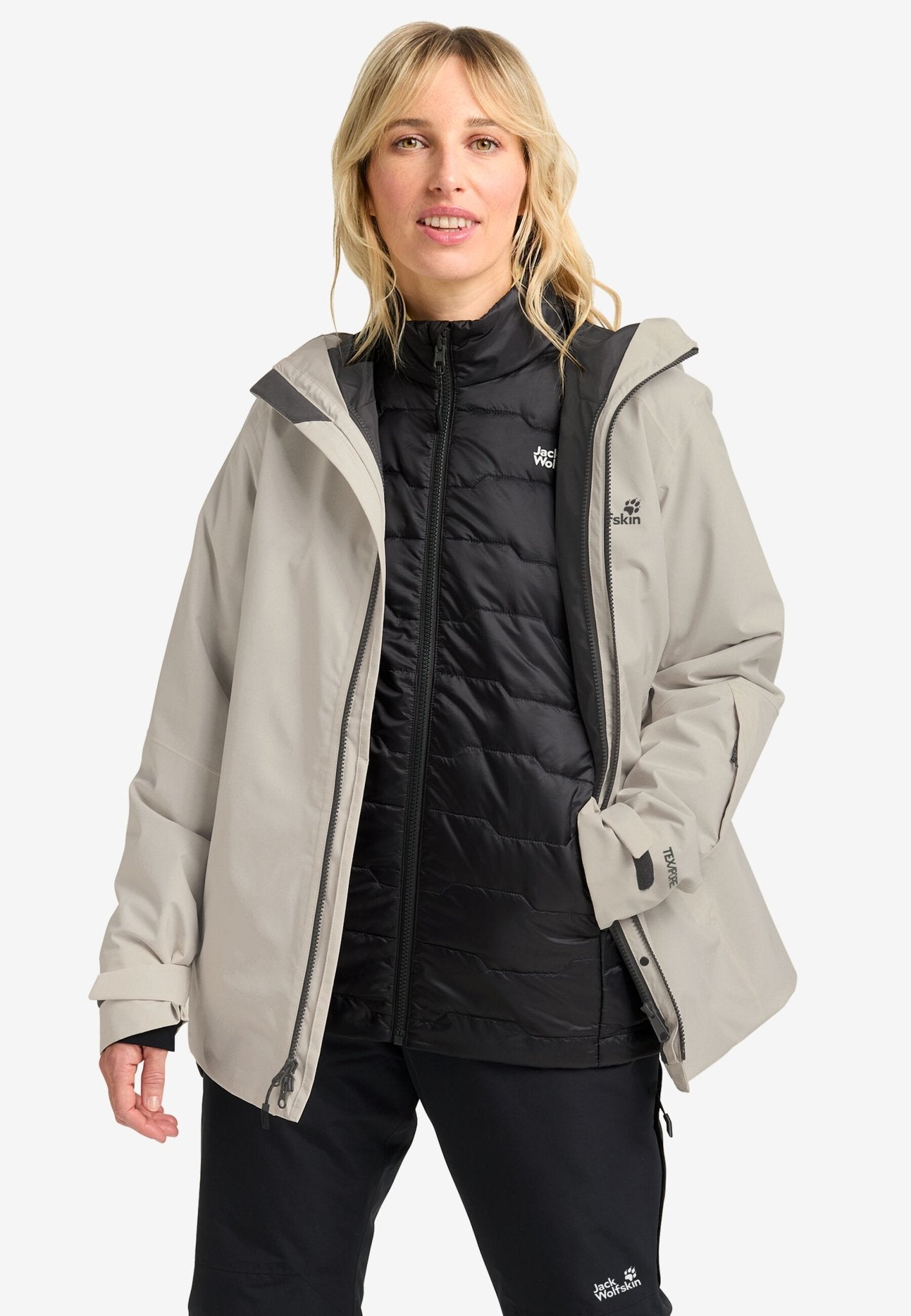 Jack Wolfskin W FLOWLINE 3IN1 JACKET W - Wintersportjacken bei PeakStyle