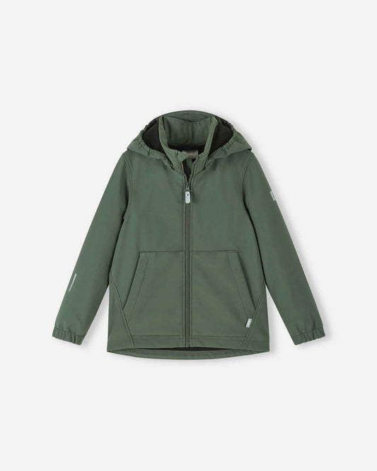 Reima Koivula Softshelljacke in Thyme Green – Vorderansicht