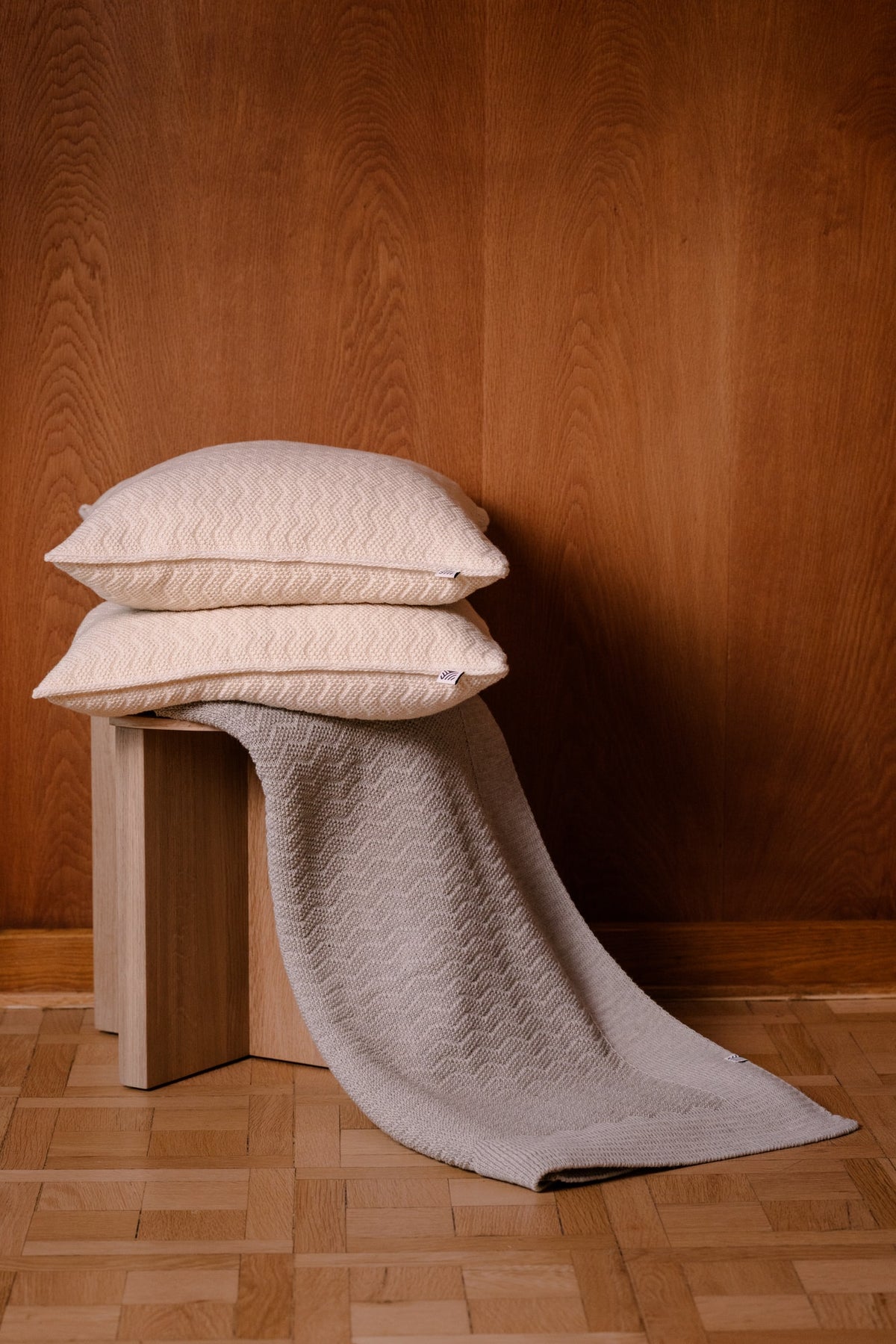 Dale Of Norway LUSA Woll-Kissenhülle – Offwhite – Detail oder Lifestyle