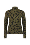 Mons Royale W CASCADE MOCK NECK LS PRINT - PeakStyle