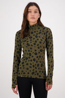 Mons Royale W CASCADE MOCK NECK LS PRINT - PeakStyle