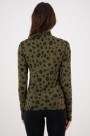 Mons Royale W CASCADE MOCK NECK LS PRINT - PeakStyle