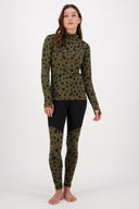 Mons Royale W CASCADE MOCK NECK LS PRINT - PeakStyle