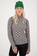 Mons Royale W CASCADE MOCK NECK LS PRINT - PeakStyle