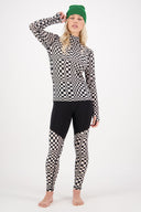 Mons Royale W CASCADE MOCK NECK LS PRINT - PeakStyle