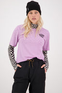 Mons Royale W CASCADE MOCK NECK LS PRINT - PeakStyle