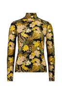 Mons Royale W CASCADE MOCK NECK LS PRINT - PeakStyle
