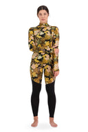 Mons Royale W CASCADE MOCK NECK LS PRINT - PeakStyle