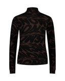 Mons Royale W CASCADE MOCK NECK LS PRINT - PeakStyle