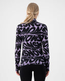 Mons Royale W CASCADE MOCK NECK LS PRINT - PeakStyle
