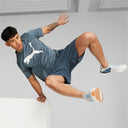 Puma M TRAIN FAV HEATHER CAT TEE - PeakStyle