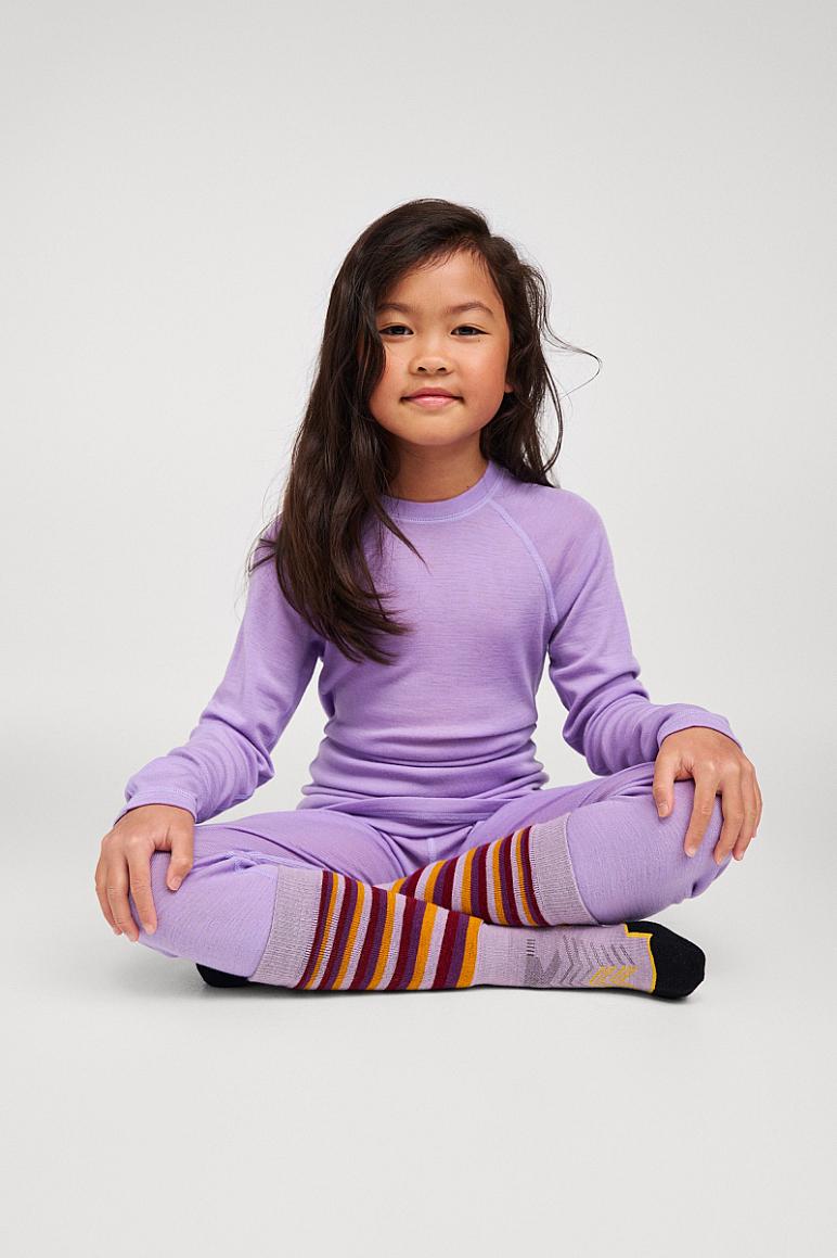Set di intimo tecnico Reima Kinsei in merino e lyocell per bambini - Blooming Lilac - Vista 2