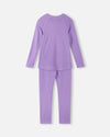 Set di intimo tecnico Reima Kinsei in merino e lyocell per bambini - Blooming Lilac - Immagine 3