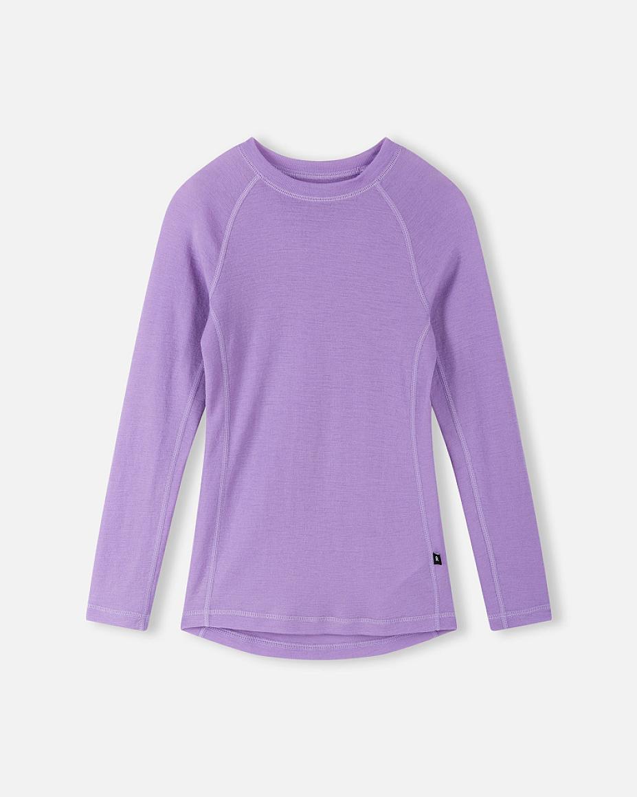 Set di intimo tecnico Reima Kinsei in merino e lyocell per bambini - Blooming Lilac - Immagine 4