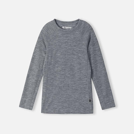 Set di intimo tecnico Reima Kinsei in merino e lyocell per bambini - Grigio melange - Immagine 3