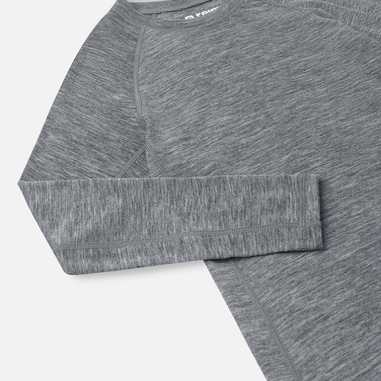 Set di intimo tecnico Reima Kinsei in merino e lyocell per bambini - Grigio melange - Immagine 5