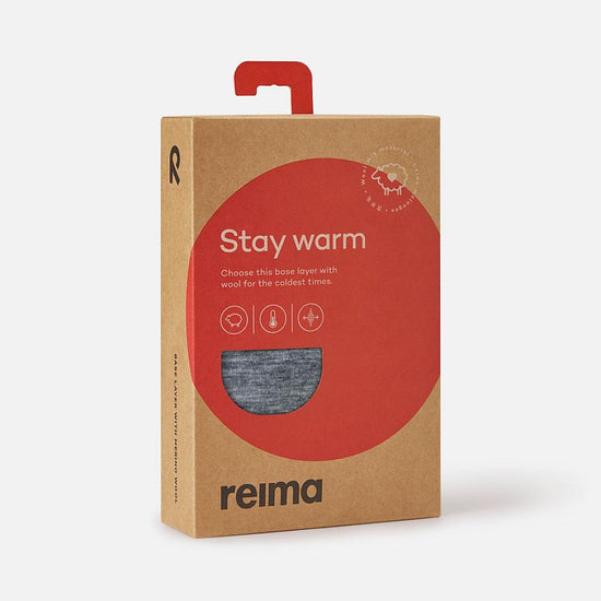 Set di intimo tecnico Reima Kinsei in merino e lyocell per bambini - Grigio melange - Immagine 9