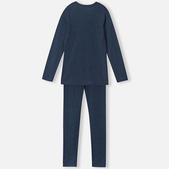 Set di intimo tecnico Reima Kinsei in merino e lyocell per bambini - Blu navy - Immagine 2