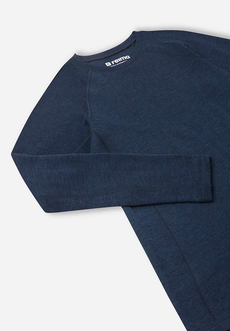 Set di intimo tecnico Reima Kinsei in merino e lyocell per bambini - Blu navy - Immagine 5