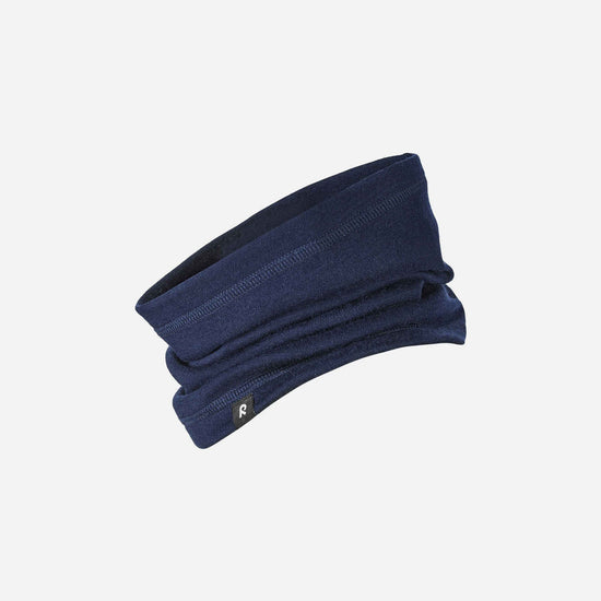 Écharpe tubulaire Reima Aarni en laine mérinos pour enfants, bleu marine – Packshot 1
