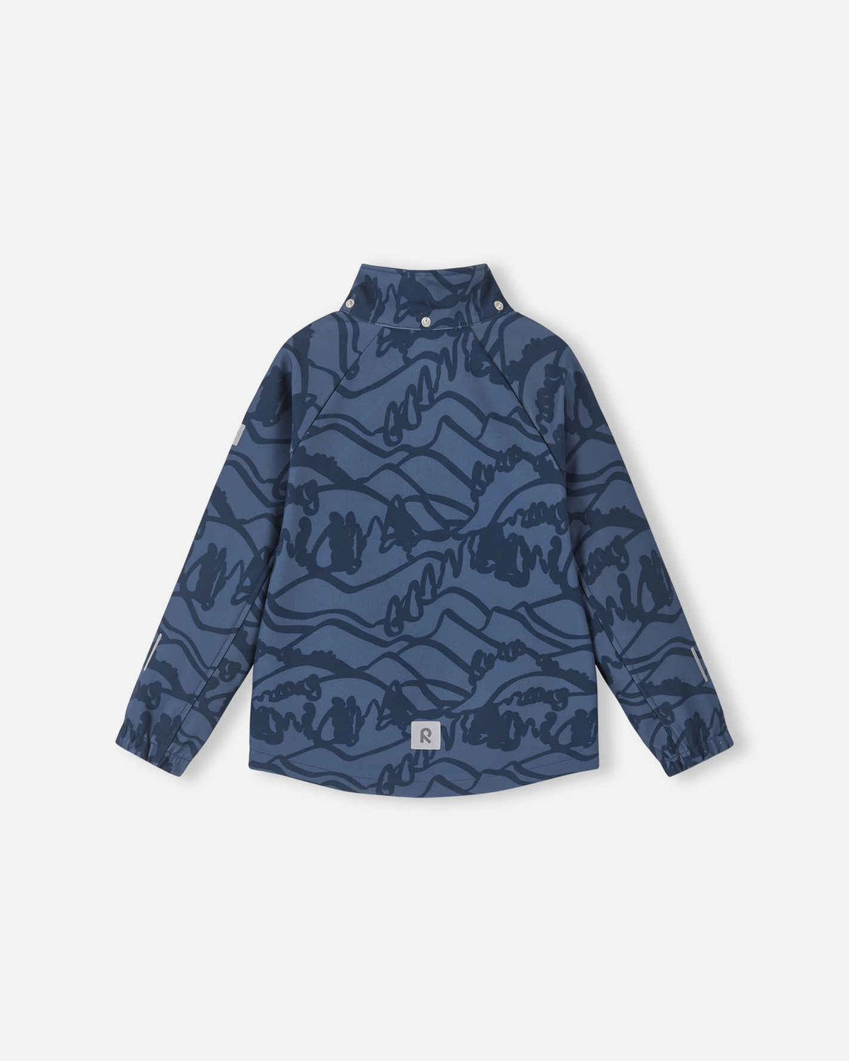 Reima Aitoo softshelljas voor kinderen in marineblauw – Packshot