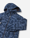 Reima Aitoo softshelljas voor kinderen in marineblauw – detailfoto