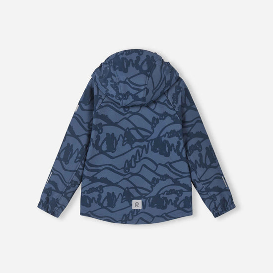 Reima Aitoo softshelljas voor kinderen in marineblauw – Packshot