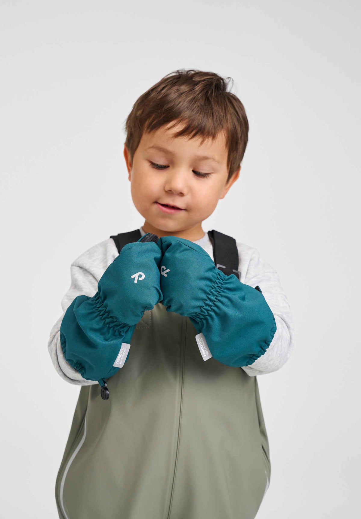 Reima Apuna ReimaTec wantjes voor kinderen Dark Teal – Studiofoto