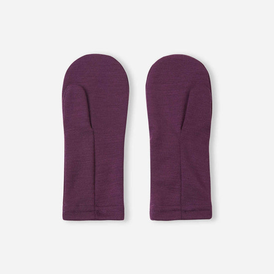 Moufles Reima Eino en laine mérinos pour enfants, Deep Purple – Photo du produit 2