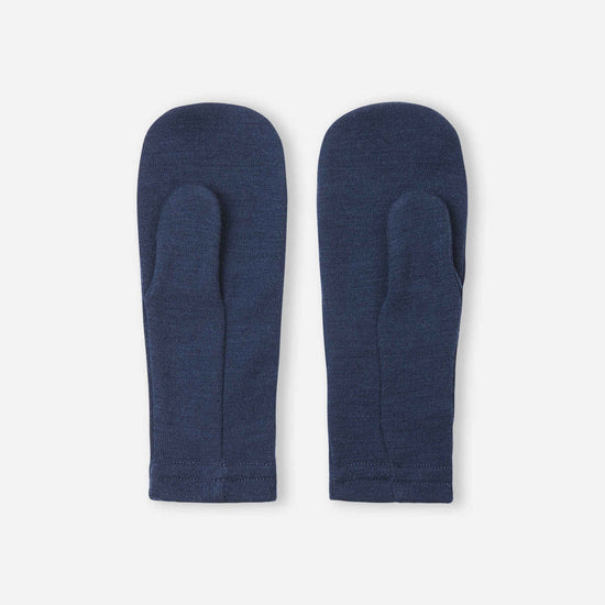 Moufles Reima Eino en laine mérinos pour enfants, bleu marine – Packshot 2