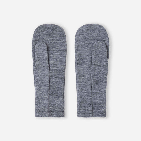 Moufles Reima Eino en laine mérinos pour enfants, gris chiné – Packshot 2