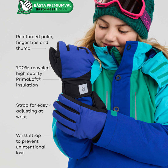 Reima Hanskas ReimaTec Fingerhandschuhe Kinder – Black – Ansicht 8