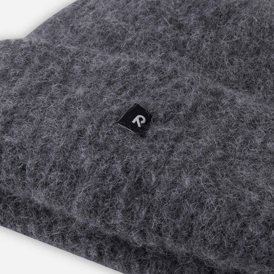 Reima Huippu Alpaka-Merino-Beanie Kinder – Melange grey – Ansicht 3