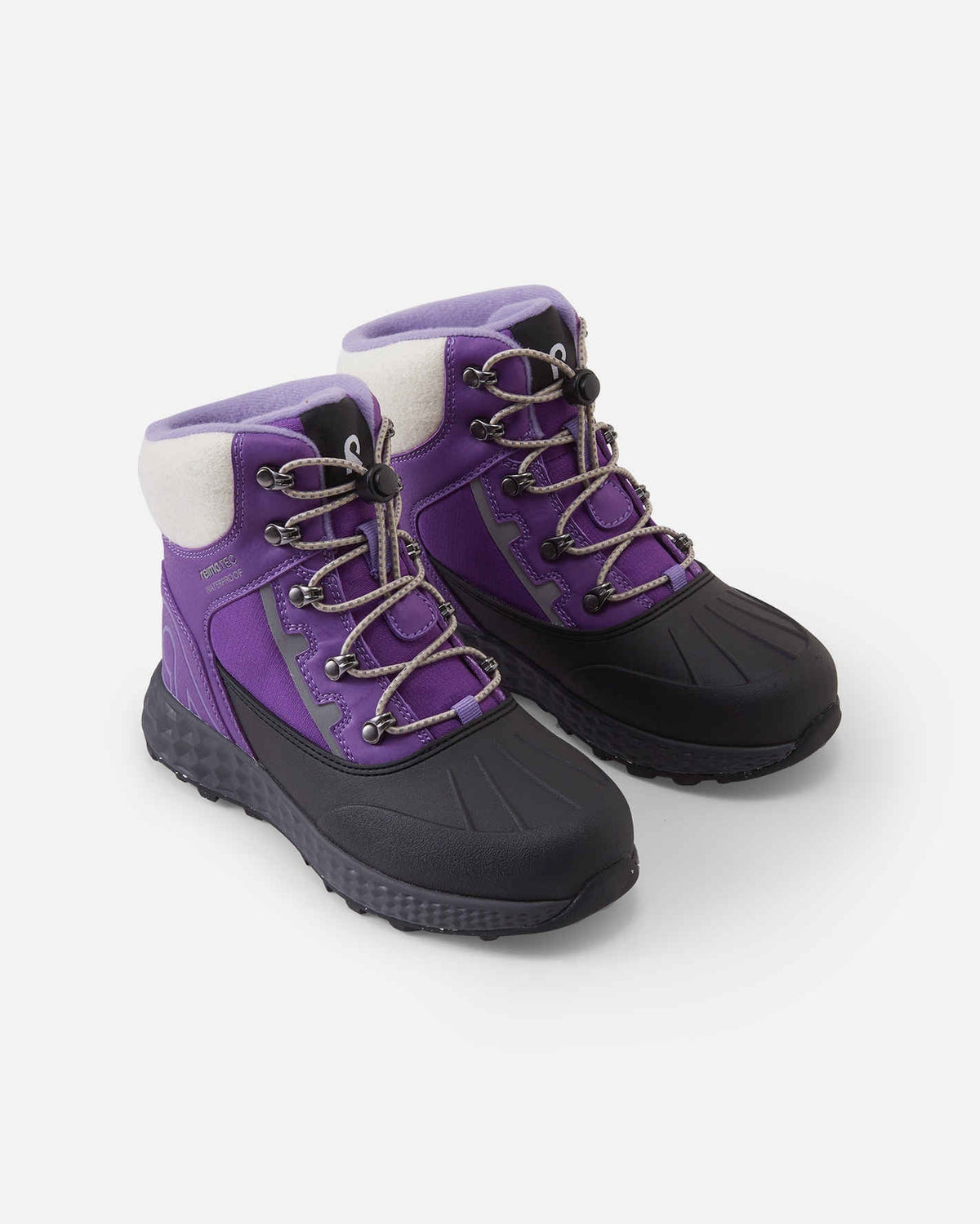 Stivali invernali Reima Hallava Lace ReimaTec per bambini, colore Plum Purple – Immagine del prodotto, vista 3
