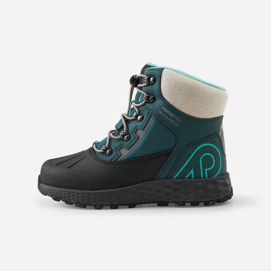 Stivali invernali Reima Hallava Lace ReimaTec per bambini, colore Dark Teal – Immagine del prodotto 1