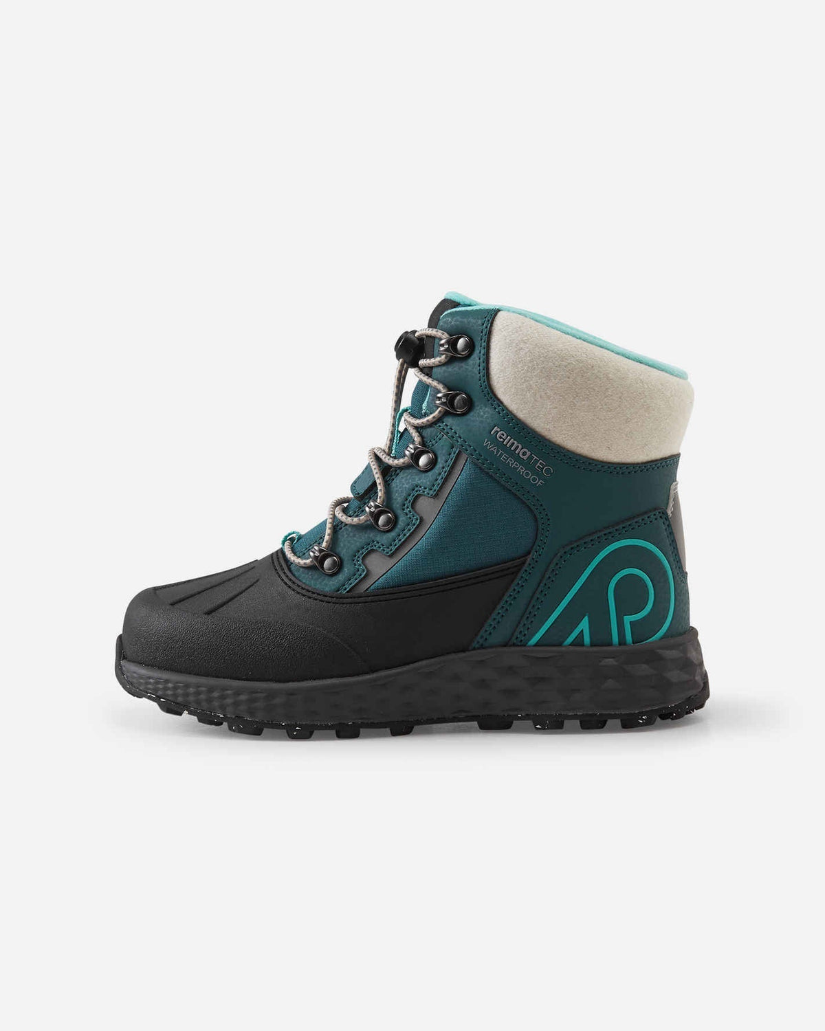 Stivali invernali Reima Hallava Lace ReimaTec per bambini, colore Dark Teal – Immagine del prodotto 1