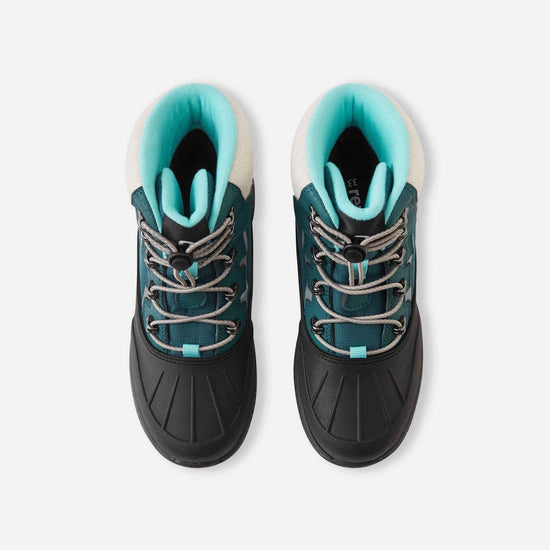 Stivali invernali Reima Hallava Lace ReimaTec per bambini, colore Dark Teal – Immagine packshot 4