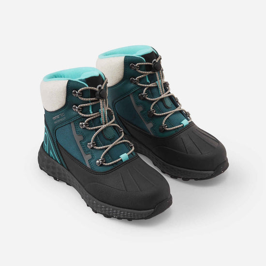 Stivali invernali Reima Hallava Lace ReimaTec per bambini, colore Dark Teal – Immagine del prodotto 3