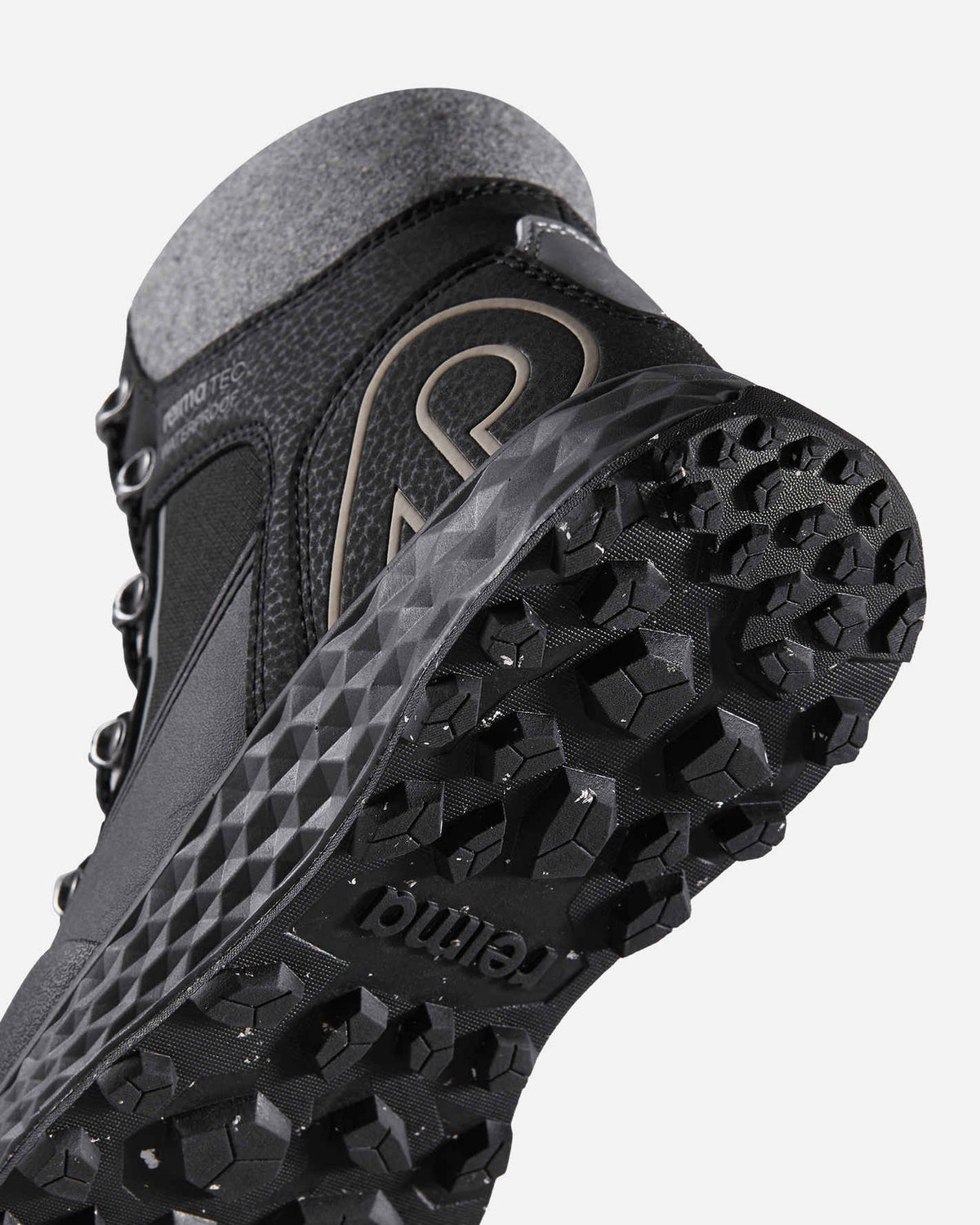 Stivali invernali Reima Hallava Lace ReimaTec per bambini, neri – Immagine Packshot 7