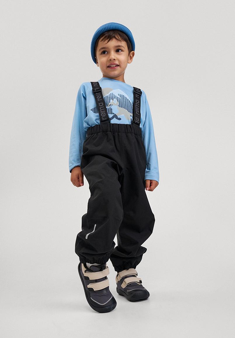 Pantalon de pluie Reima Hauskin ReimaTec pour enfants, noir – Photo du dos