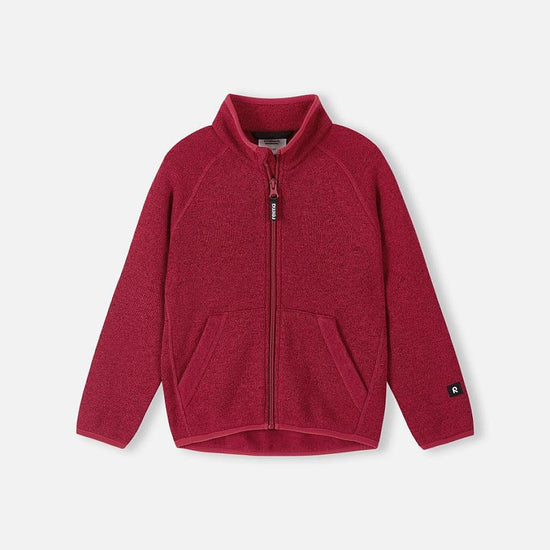 Veste polaire Reima Hopper pour enfants, couleur Cranberry – vue de face