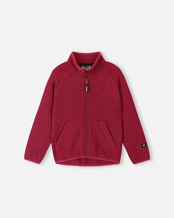 Veste polaire Reima Hopper pour enfants, couleur Cranberry – vue de face