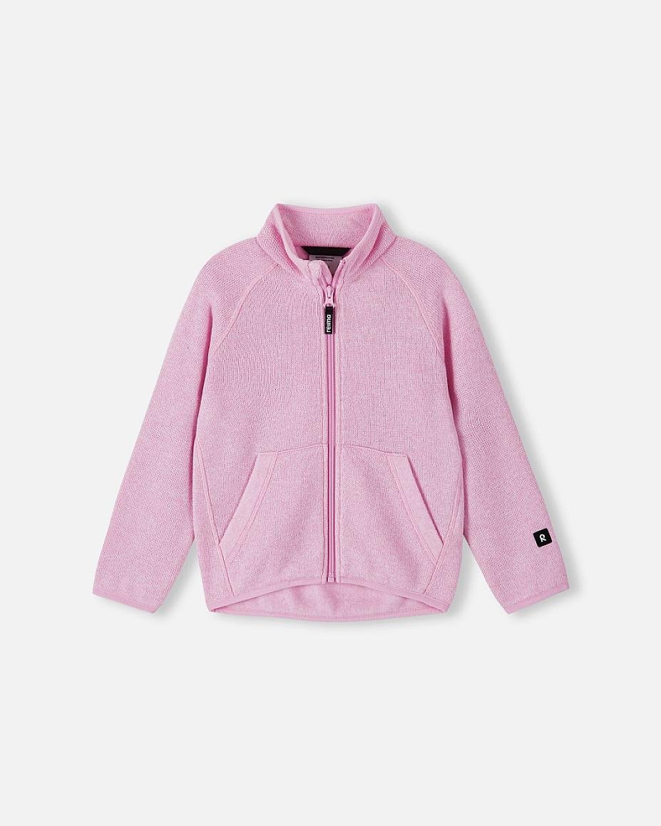 Veste polaire Reima Hopper pour enfants, modèle Light Heather, vue de face